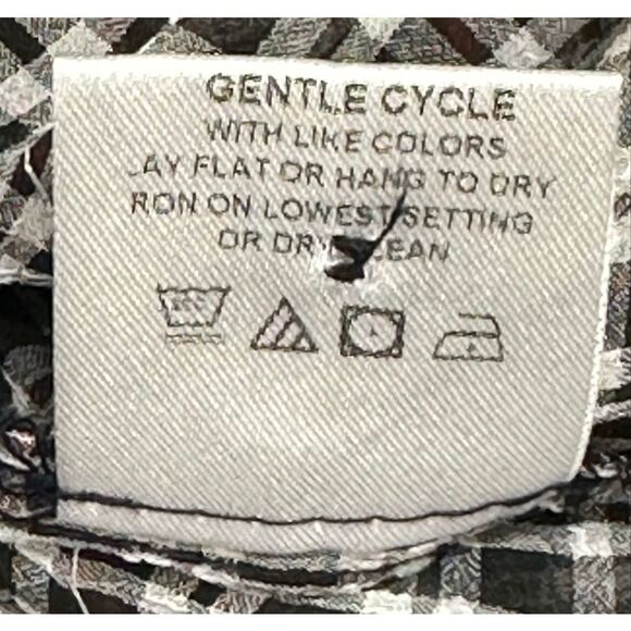 The Shirt by Rochelle Behrens Ruffled Tier Mini Dress in Black/Red NWT Large - Picture 7 of 7